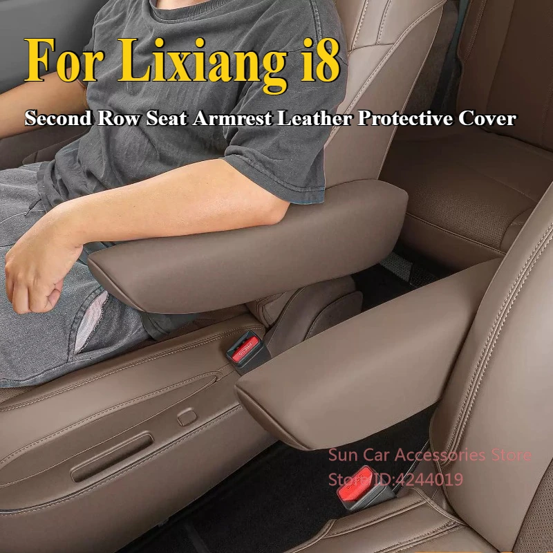 

Для Ideal Lixiang i8 второй ряд подлокотника сиденья кожаный защитный чехол устойчивый к царапинам модифицированные аксессуары для салона автомобиля