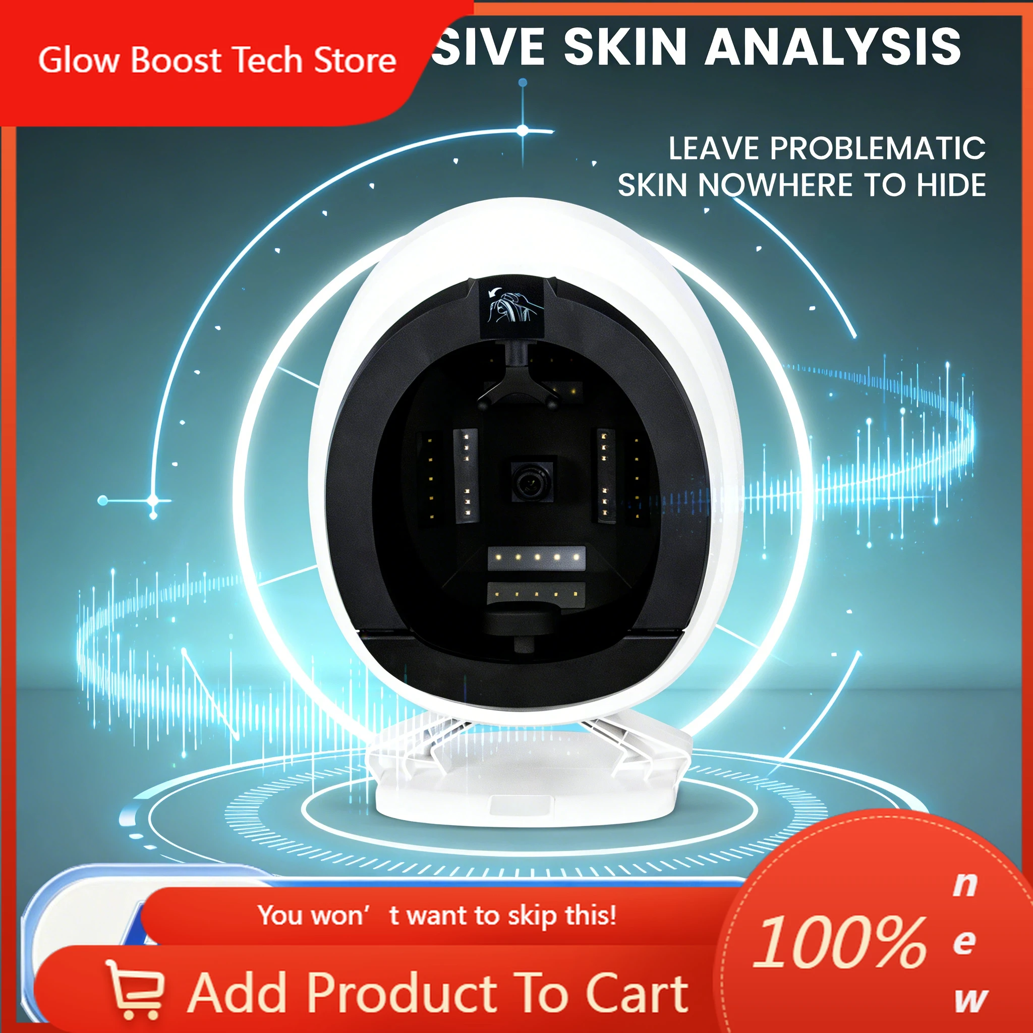 

GBSkin Health Detector 3D Intelligence Deep Facial Analysis Digital Skin Analyzer Portable Skin Testing Analyzer Machine