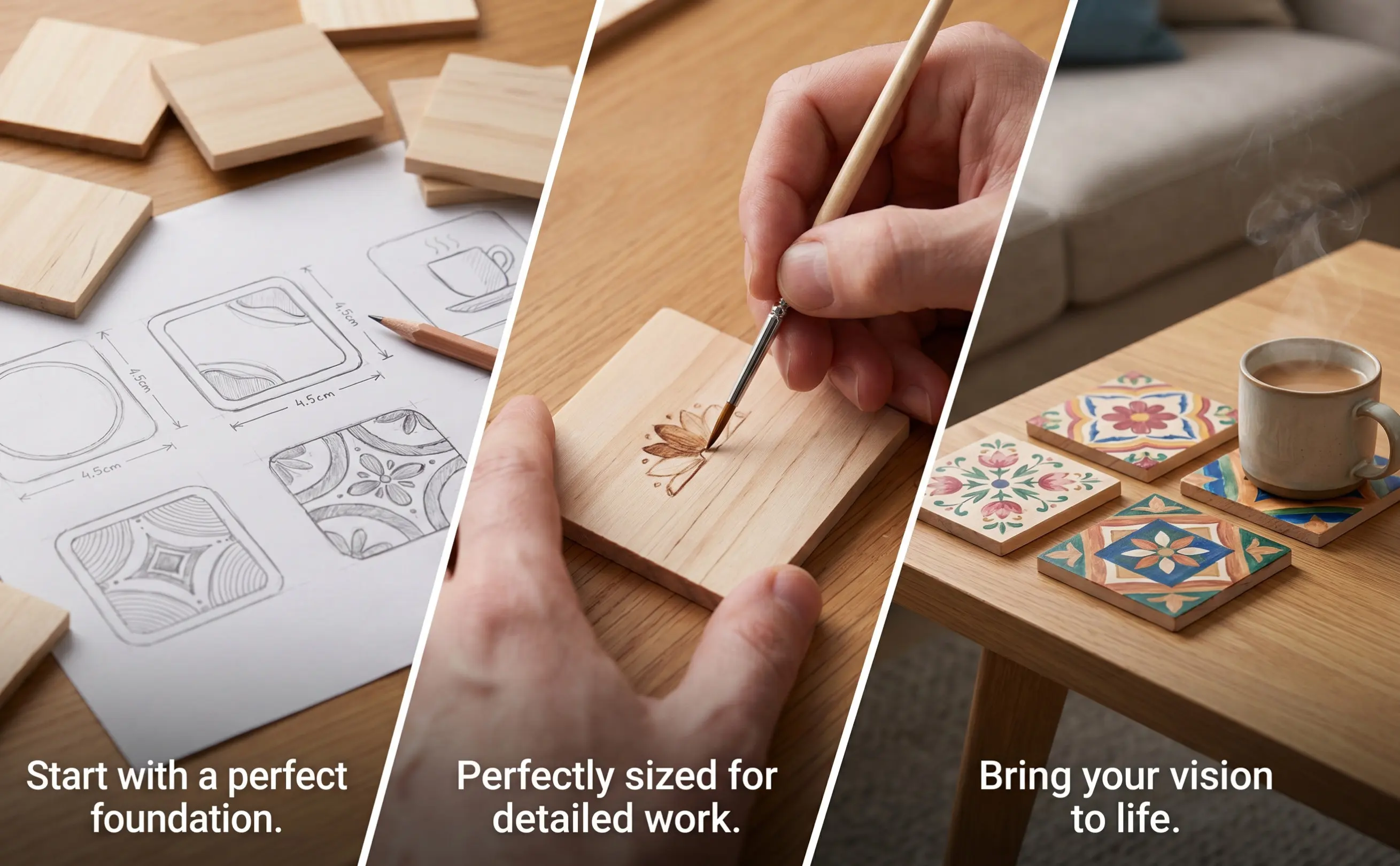 50Pcs Unfinished Rectangular Wood Pieces for DIY Crafts Painting Staining Carving Blank Craft Blocks Rectangle Wooden Craft