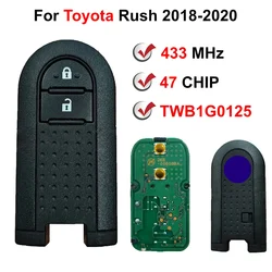 OEM 2 Buttons TWB1G0125 715G36 433.92MHz FSK ID47 Original Smart Key For 2018 2019 2020 2021 Toyota Rush Daihatsu Terios
