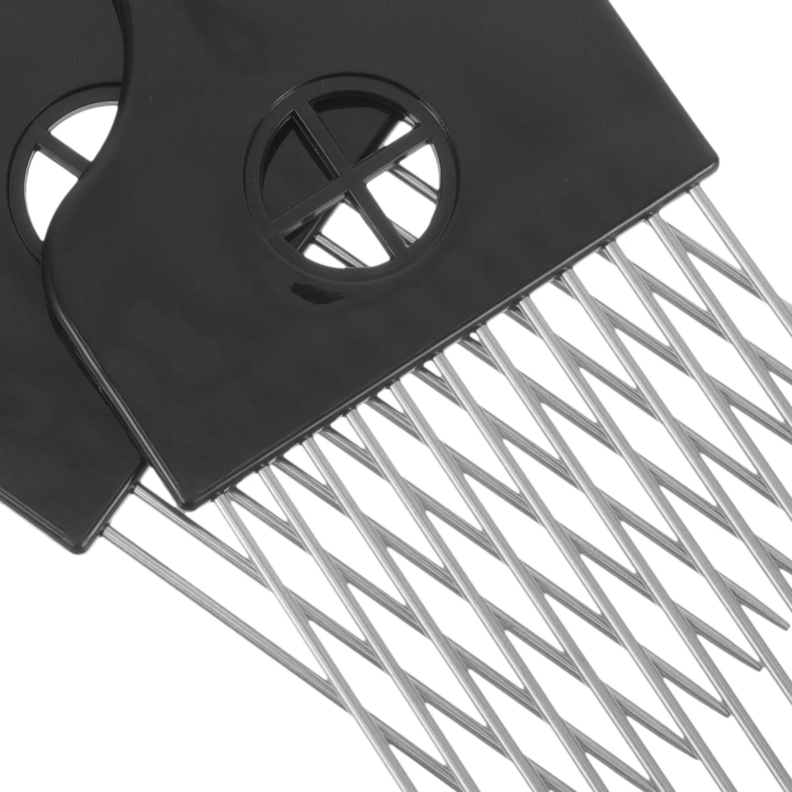 

Набор из 2 стальных расчесок-гребней для афро-причесок, для укладки и подъема волос, для мужчин и женщин, для удаления спутанностей, для влажных и сухих волос