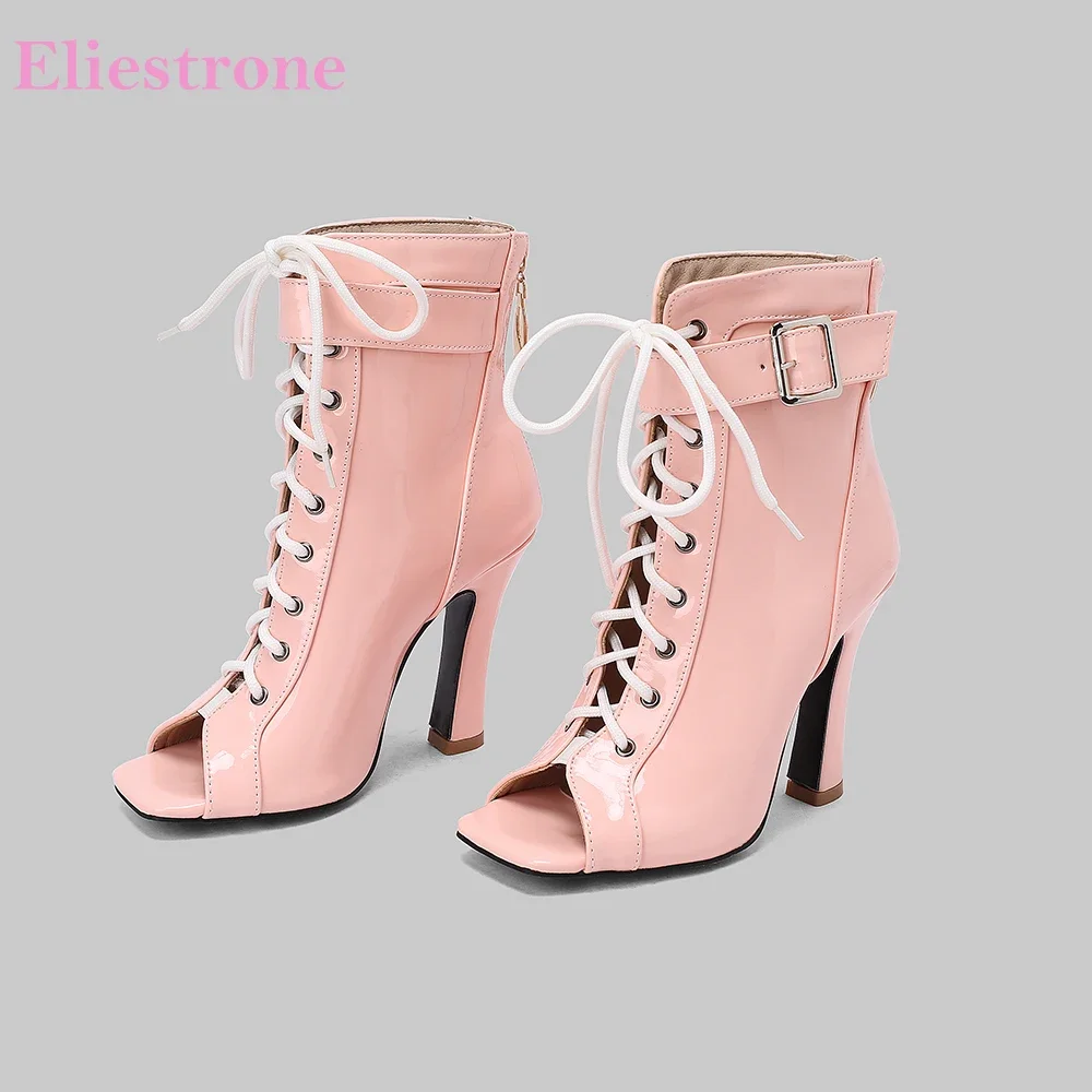 New Summer Glamour Pink Blue Women Sandals Hot High Thin Heels Lady Party Shoes Plus Small Big Size 32 43 46 48