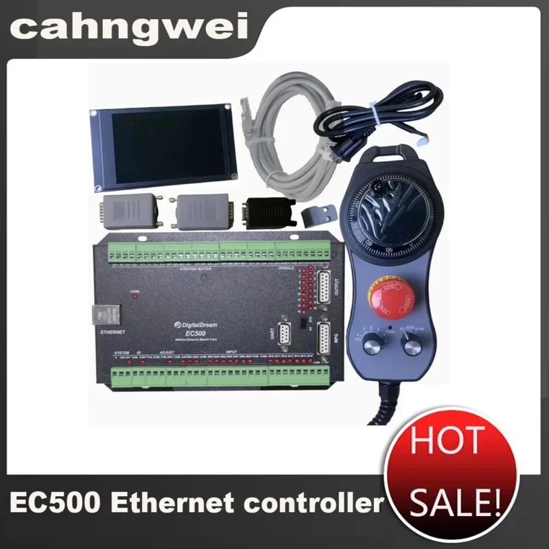 EC500 Controller Kit For Mach3 Ethernet Interface Board Of Stepper Motors, 3/4/5/6 Axis Electronic Handwheel And Screen