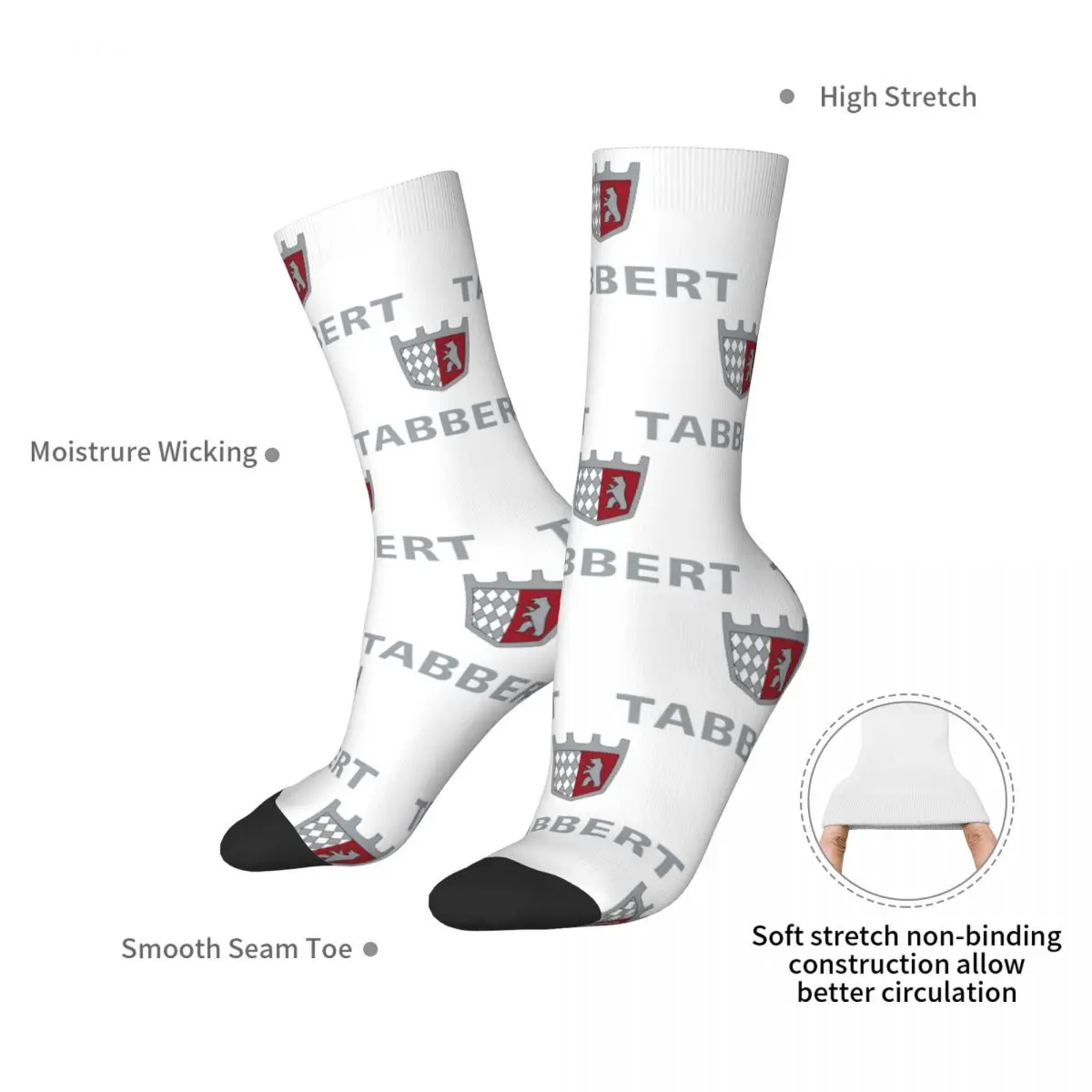 Tabbert Caravan Socks Harajuku Sweat Absorbing Stockings All Season Long Socks Accessories for Man's Woman's Birthday Present