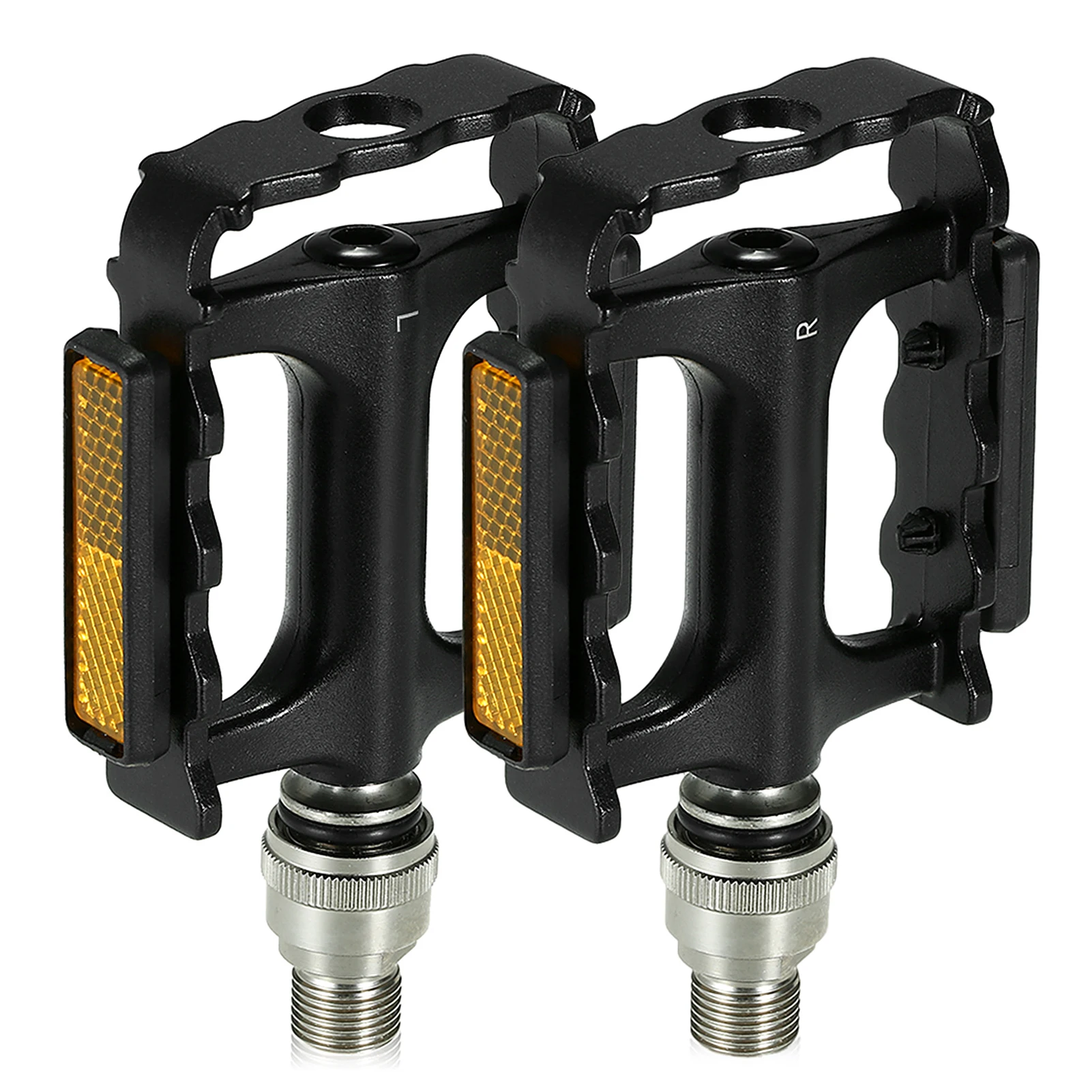 Bike Quick Release Pedals MTB Bike Bicycle Cycle Platform Pedal with Pedal Extender Adapter