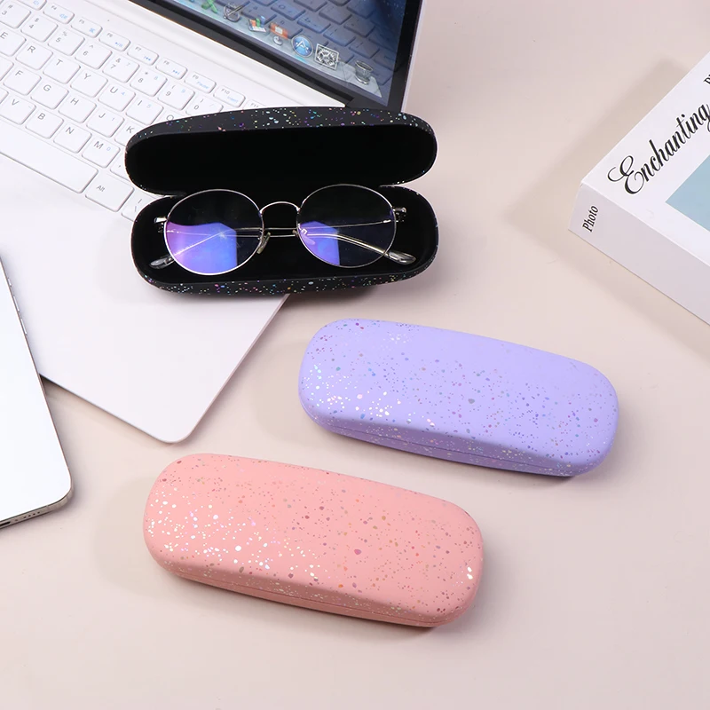 

1PC Fashion Portable Glasses Case Printed Leather Storage Box Travel Glasses Storage Case Men Women Eyewear Protector