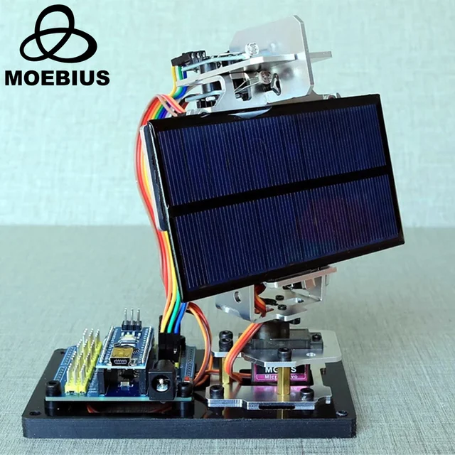 Inteligentny radar śledzący energię słoneczną Urządzenie śledzące źródło światła Kompatybilny z zestawem Diy Stem Kit Arduino Maker Project