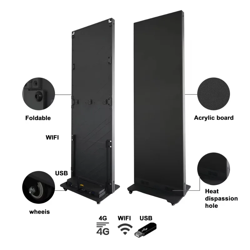 Indoor Poster Led P2.5 Digital Sign Advertising Display Buy Led Poster Digital Video Advertising Poster Mirror Screen