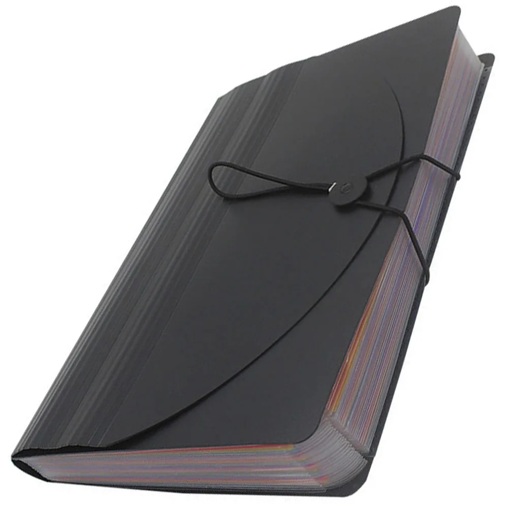 

Large Capacity A4 Accordion File Organizer Document Storage Binder Paperwork Coupon Holder Plastic Rainbow Design 3000 Sheets