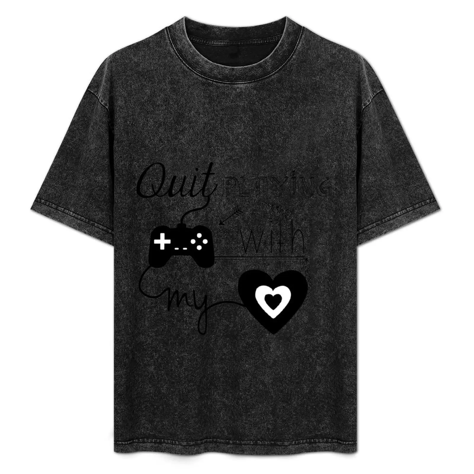 

BSB - Quit playing games with my heart... T-Shirt Fashion Print Casual Short Sleeve