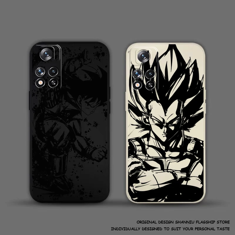 D-Dragons Balls V-Vegeta Phone Case For Xiaomi Redmi 13C 5G 12 12C 10X 10C 10 9 9A 9C 9AT 8 8A Liquid Silicone Shell