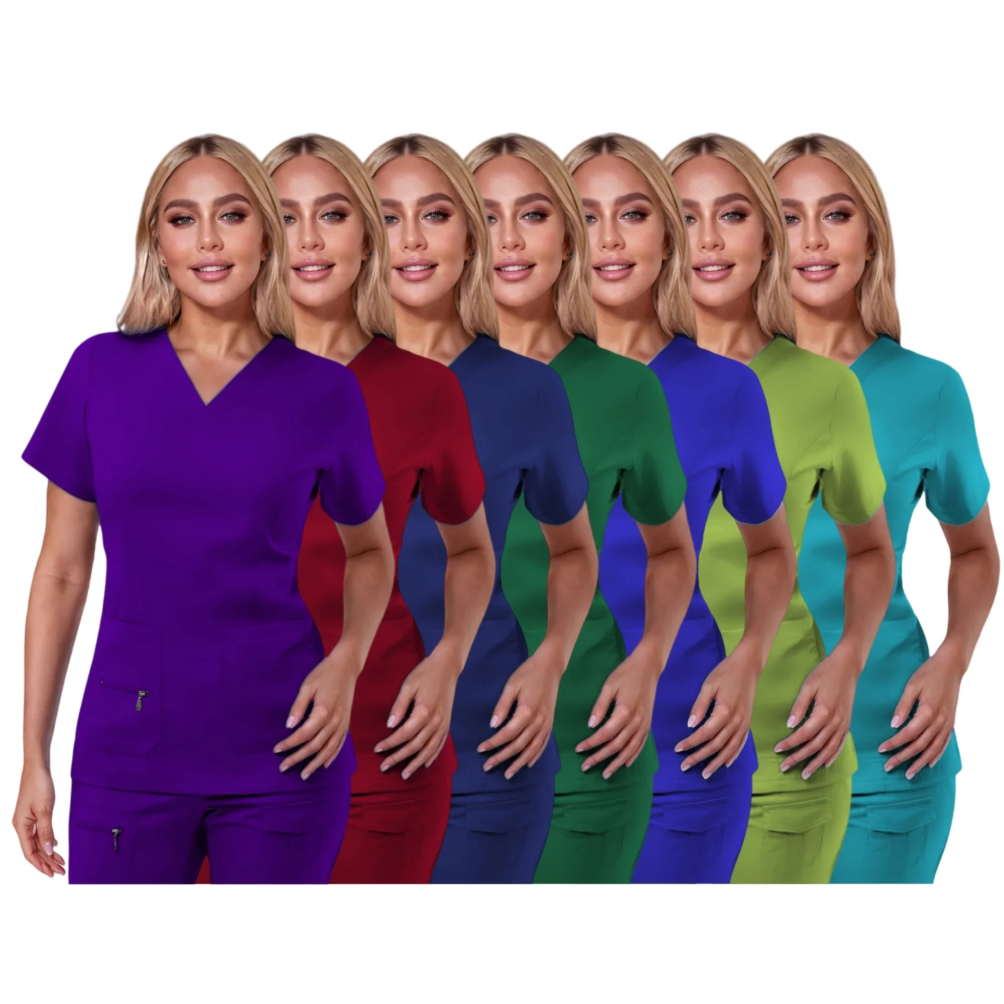 

Hot Selling Surgical Uniforms Woman Hospital Scrubs Sets Nurse Accessories Medical Clothing for Work Beauty Salon Spa Uniforms