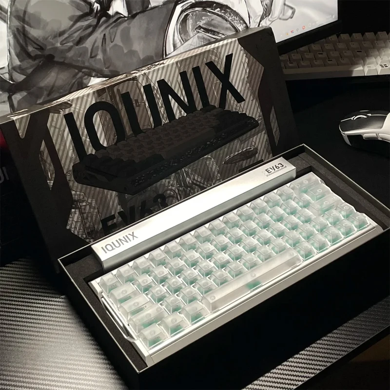 Iqunix Ev63 Magnetic Switch Keyboard Aluminum Shell Pbt Keycap 8khz Hall Sensor Fps Valorant Apex Gaming Pc Desktop Accessories