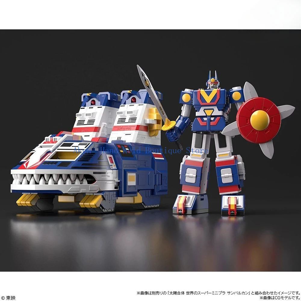 متوفر في المخزون بانداي الأصلي إعادة إصدار سوبر ميني-بلا تايو سينتاي صن فولكان جاكوار فولكان ألعاب حلوى شخصيات الحركة نموذج اللعب