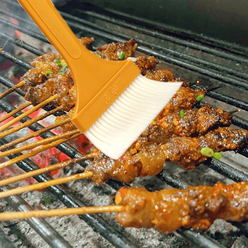 3Pcs Split Type BBQ Oil Brush High Temp Resistant Plastic Handle Cake Pastry Baking Cooking Brush Kitchen Tool