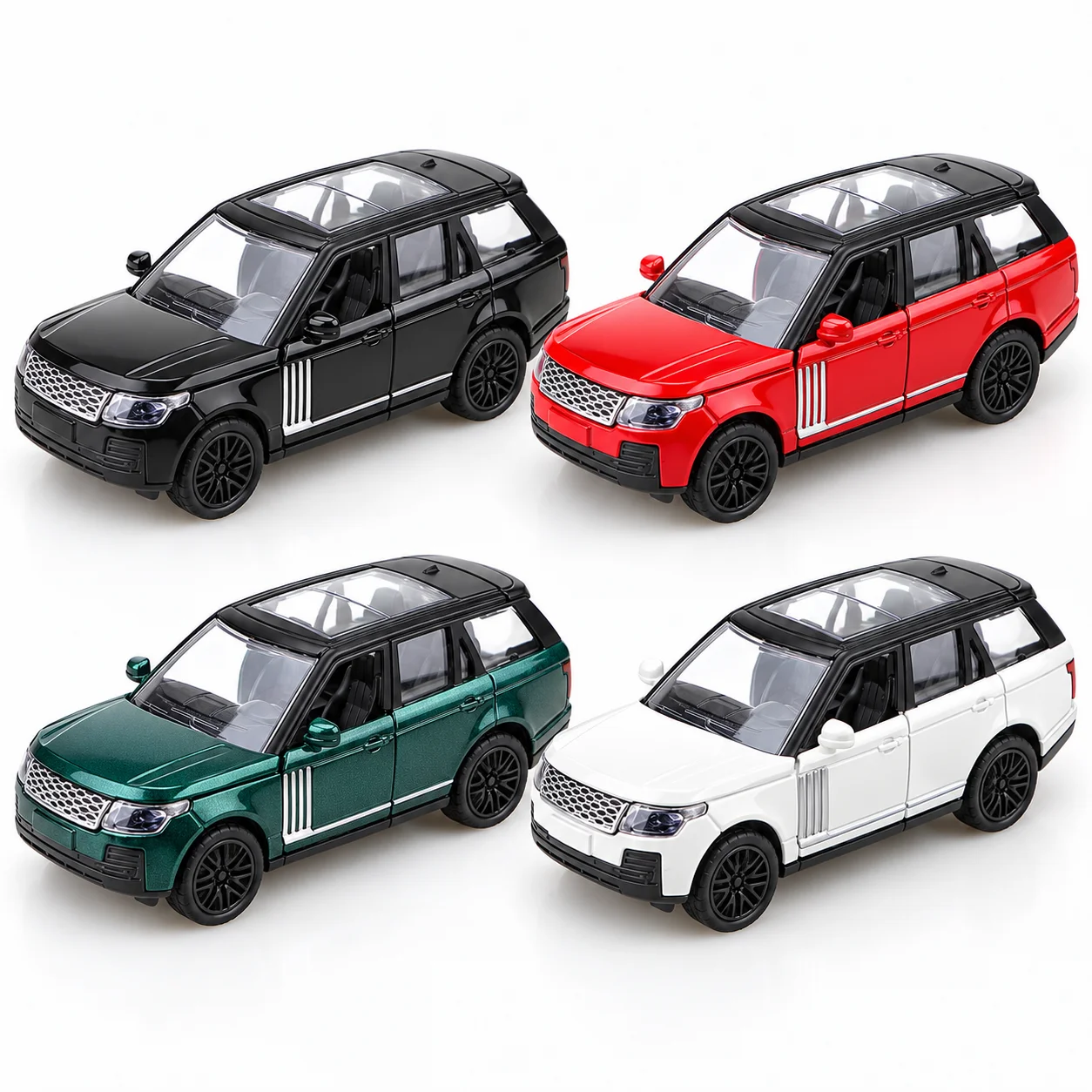 (Corrugated Box) 1/36 Scale, Luxury Off-Road SUV Style Toy Car, Powerful Recoil, Metal Casting, Boy's Toy, the Best Gift.