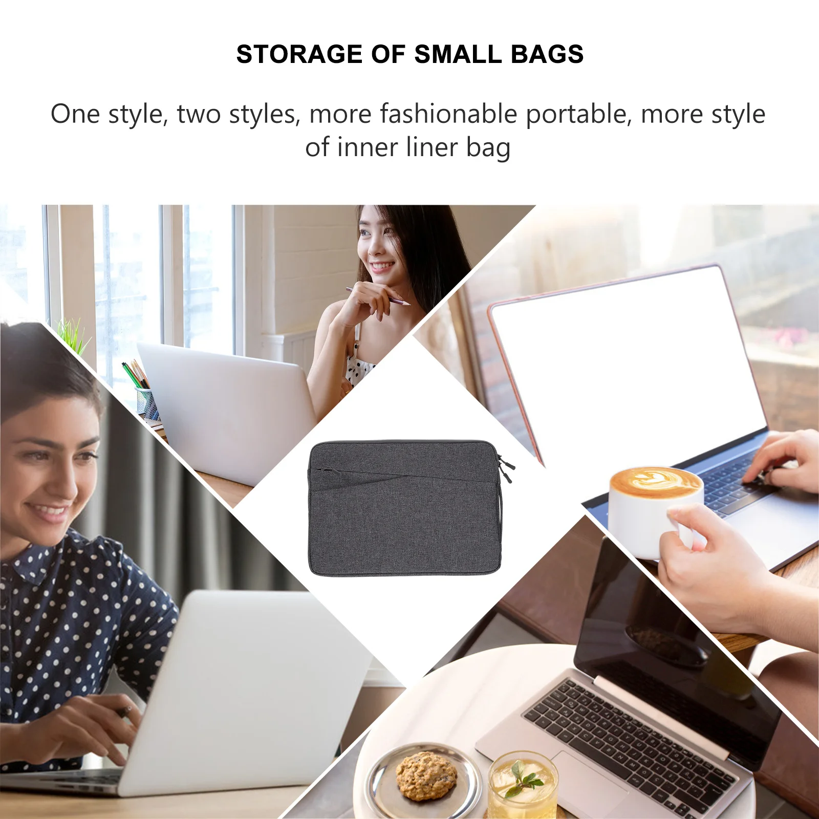 

Laptop Bag Waterproof Carry Sleeve Portable Shock Absorption Anti-Fall Anti-Wear Laptop Storage Pouch