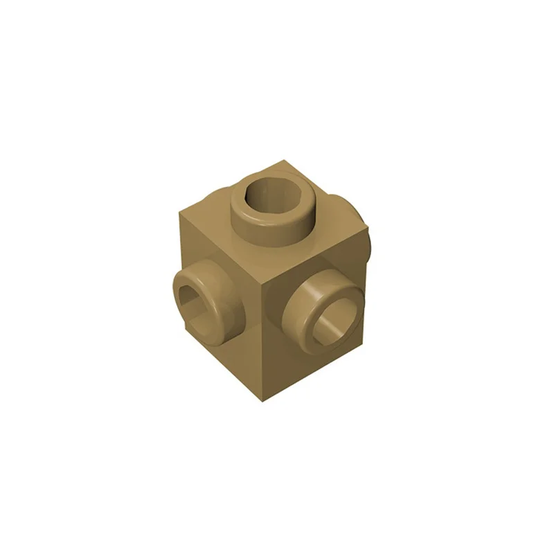 50 Stück 4733 Modifizierte 1x1-Steine mit 4-Seiten-Stiften, Modulare GBC-Spielzeugteile für Technische MOC-Bausteine – Detail 20