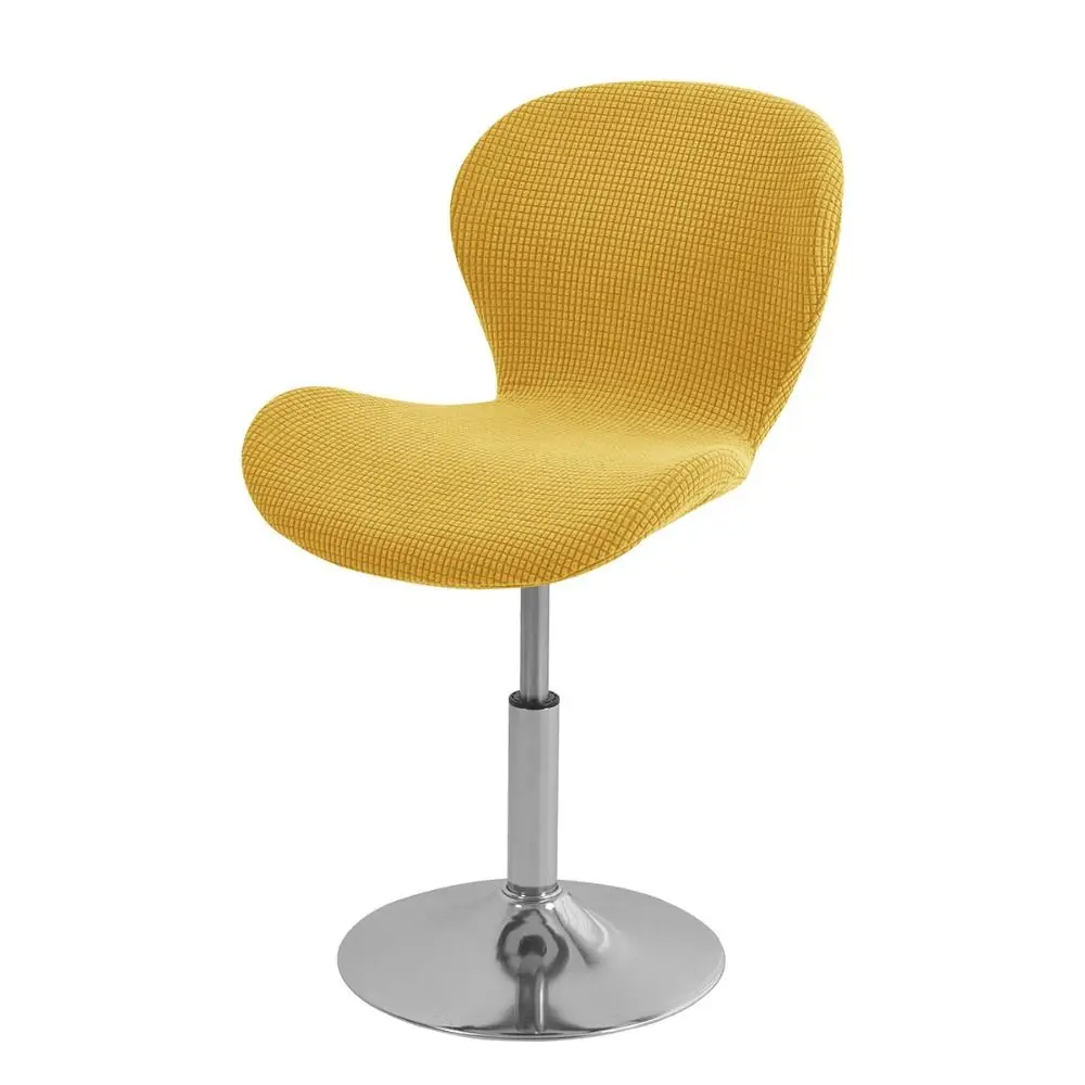 Elastic Stretch Counter Height Bar Stool Cover Jacquard Solid Color Butterfly Chair Cover Dustproof Washable