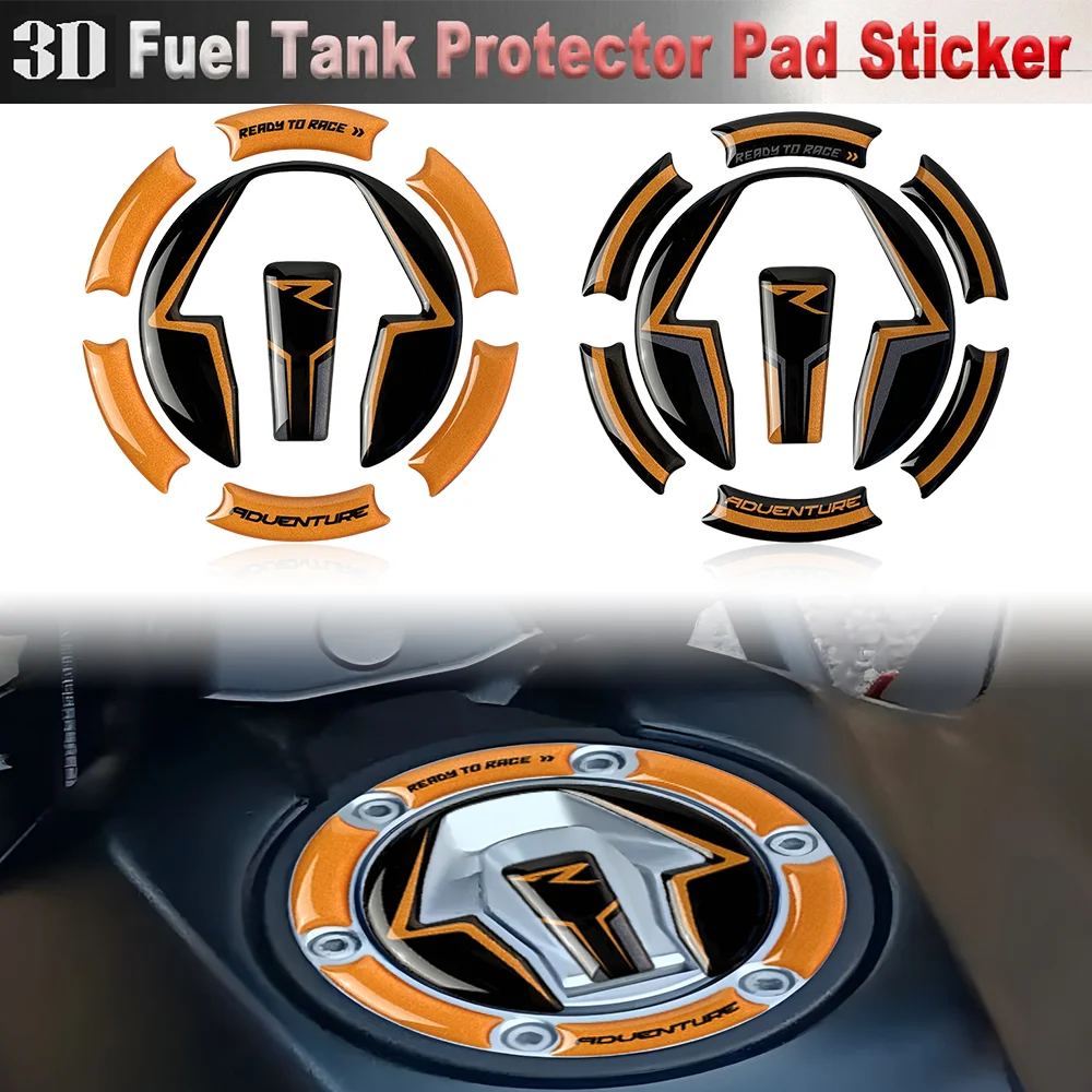 

For KTM 250 390 790 890 Adventure Tank Covers Stickers Motorcycle Accessories Protector Gasoline Cap 3D Decals ADV S R 2023 2024