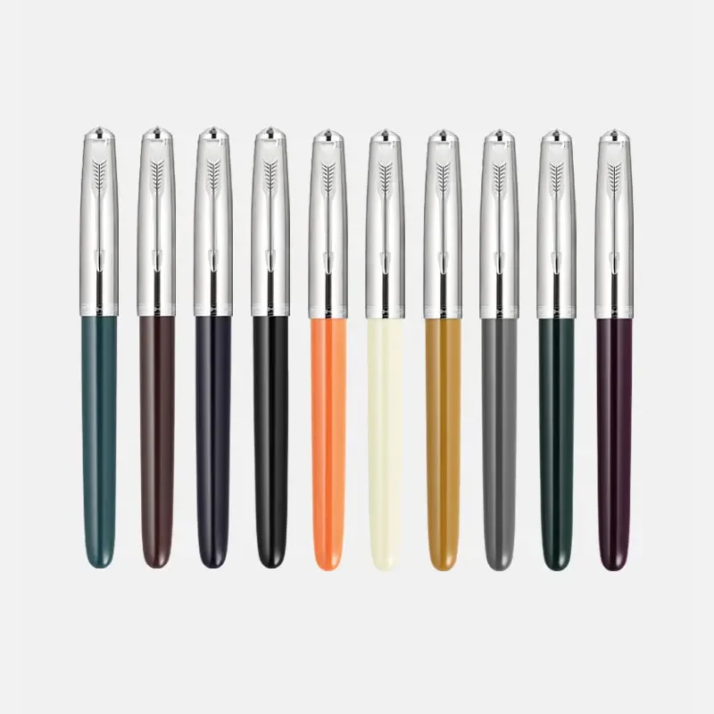 

2025 New Arrival Classic Fountain Pens Stainless Steel Screw Cap Extra Fine Nib 0.38mm Ink Pen School Supplies Stationery