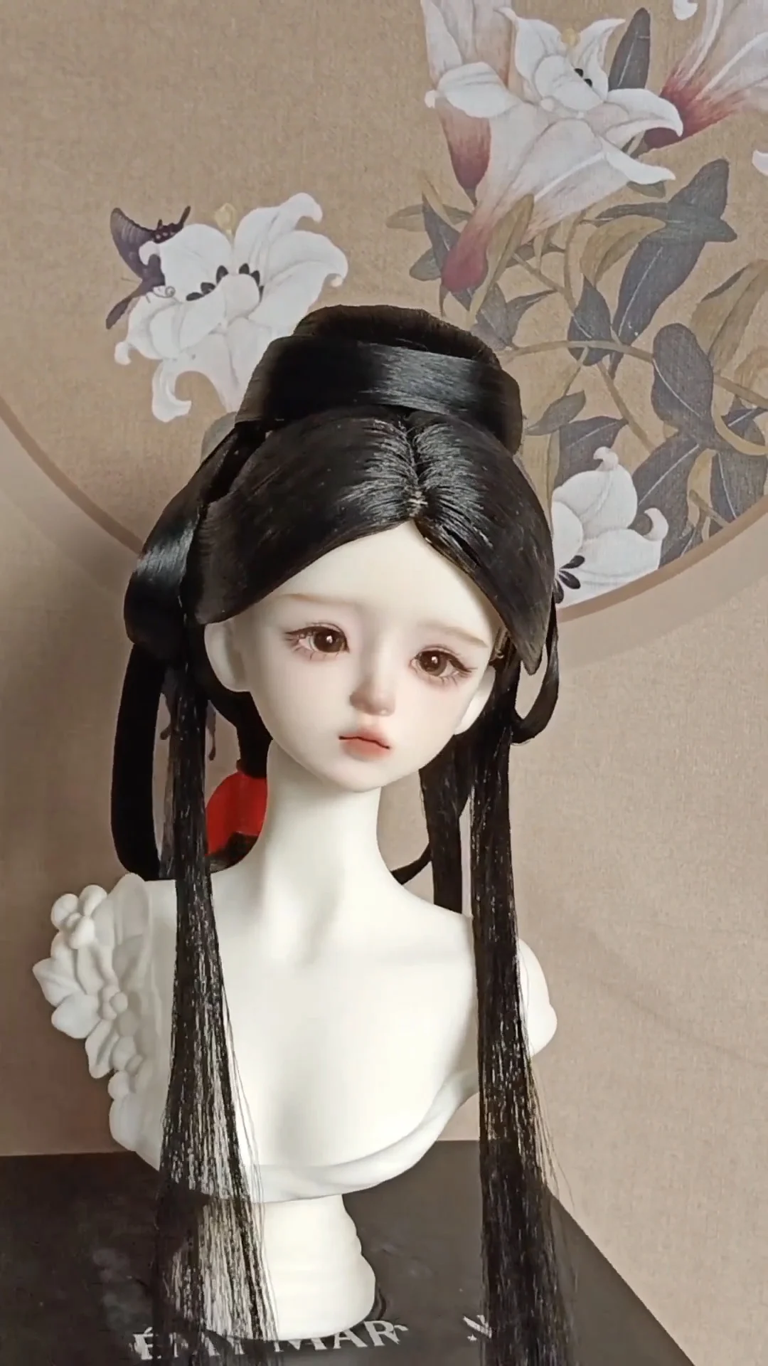 1/4 1/3 BJD Doll Wigs Ancient Costume Hanfu Vintage Style Long Hair Fairy Wig For MSD SD13 Girl SSDF Uncle Accessories A1714