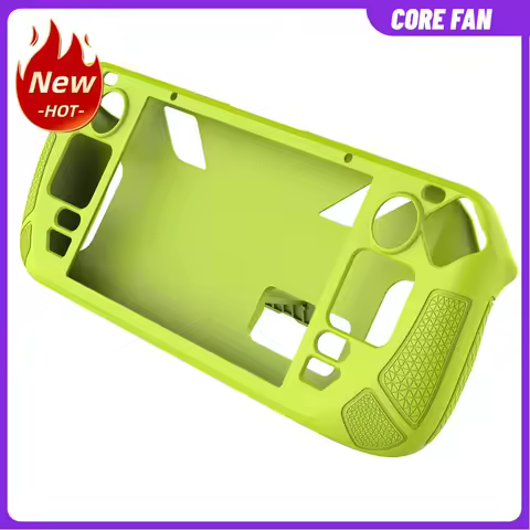 Silicone Protective Case Cover Anti Slip Soft Shell Game Console Cover with Bracket Replacement Accessories for Steam Deck
