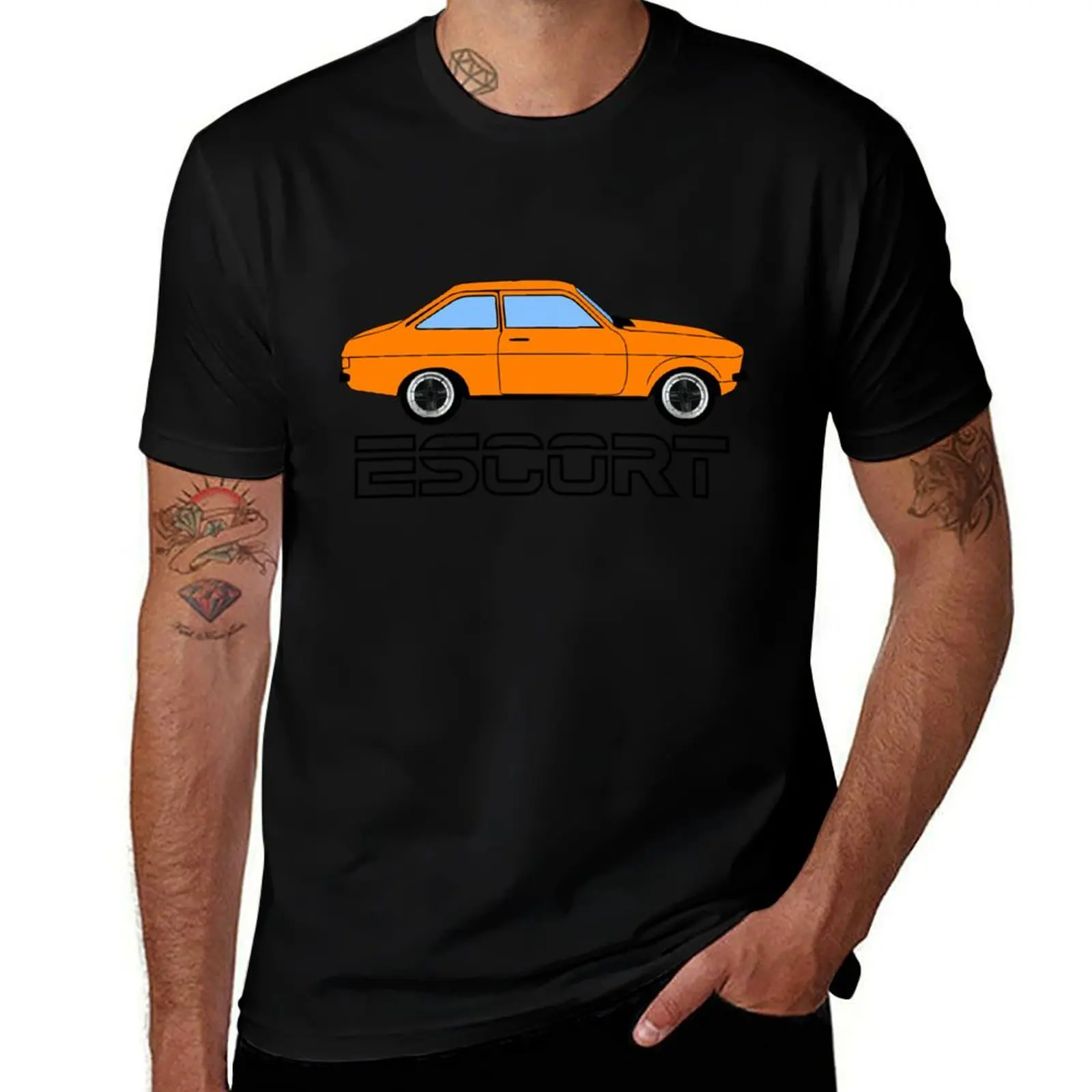 MK2 Escort Orange T-Shirt Basic Regular Fit Casual T-Shirt