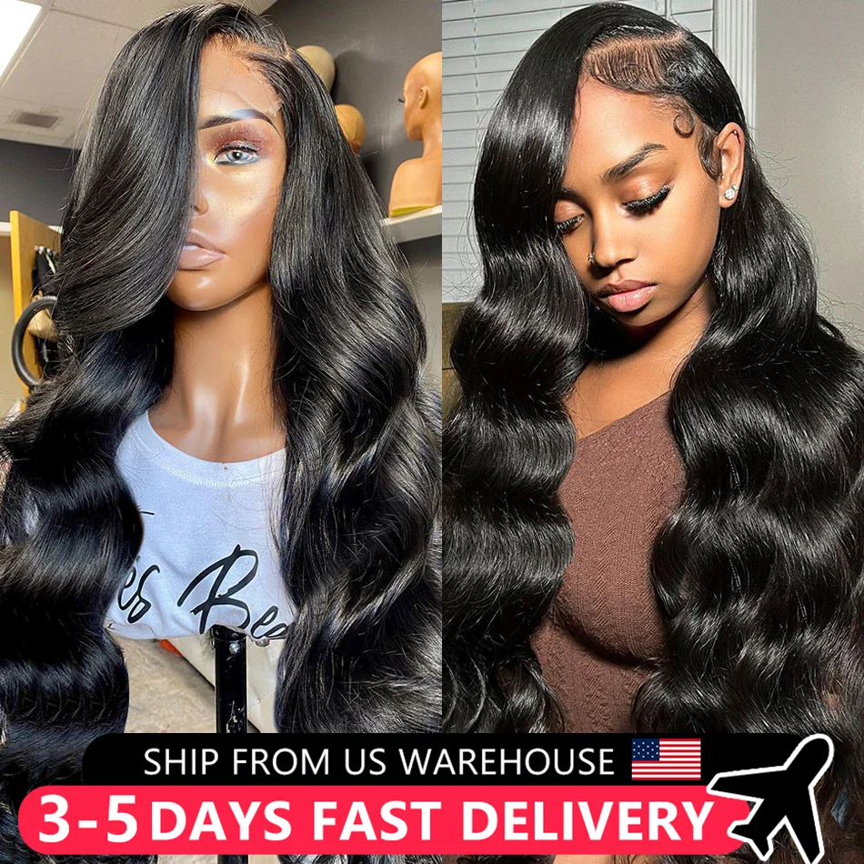 Body Wave Lace Front Wigs 100% Human Hair Wig 180% Indian Remy 13x6 13x4 Transparent Hd Lace Frontal Wig For Women PrePlucked