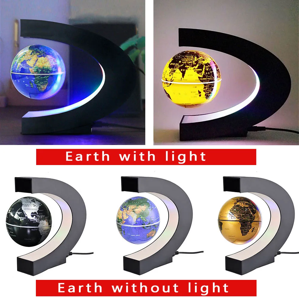 Led World Map levitazione magnetica Floating Globe Home Electronic Antigravity Lamp novità Ball Light decorazione regalo di compleanno