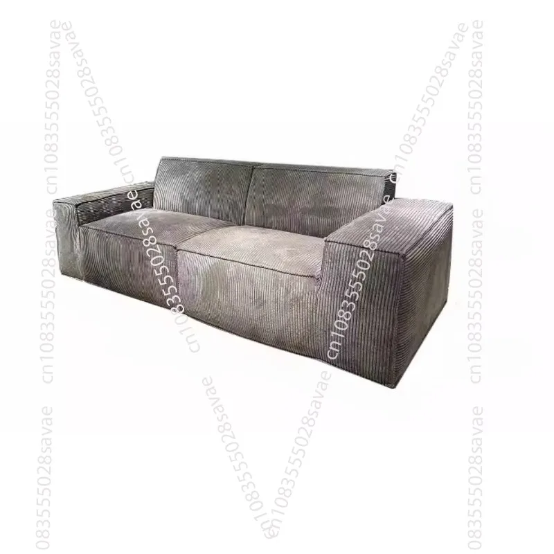 

Compressed fabric sofa corduroy small apartment living room straight row vacuum compression sofa