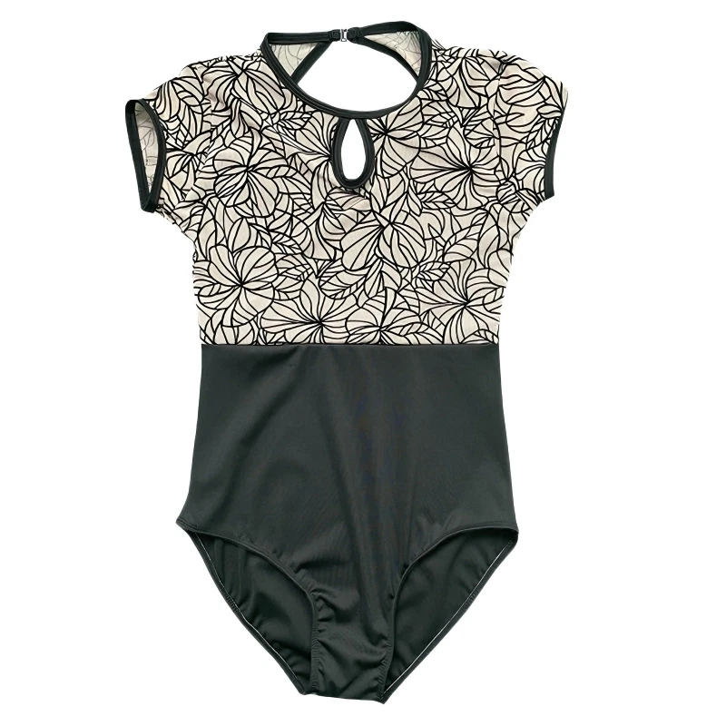 Tights Ballet Suit Female Adult Teacher Training Suit High Crotch One-Piece Backless Art Test Base Training Body Yoga