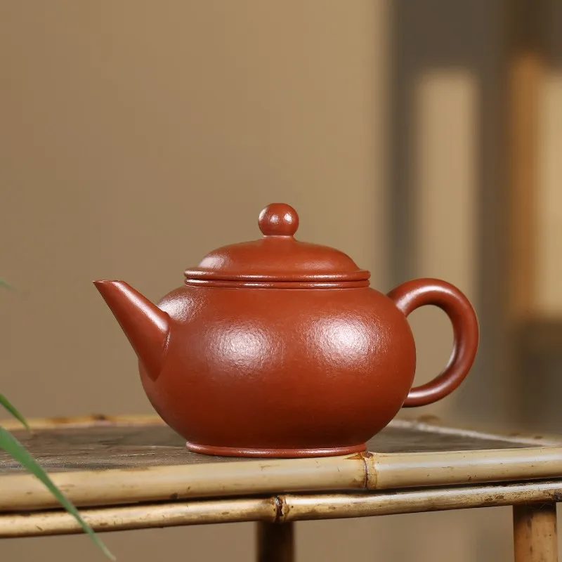 

Zanghutianxia Yixing Purple Clay Teapot Handmade Kung Fu Tea Set Raw Ore Golden Cinnabar Sand Small Capacity Household Teapot Te