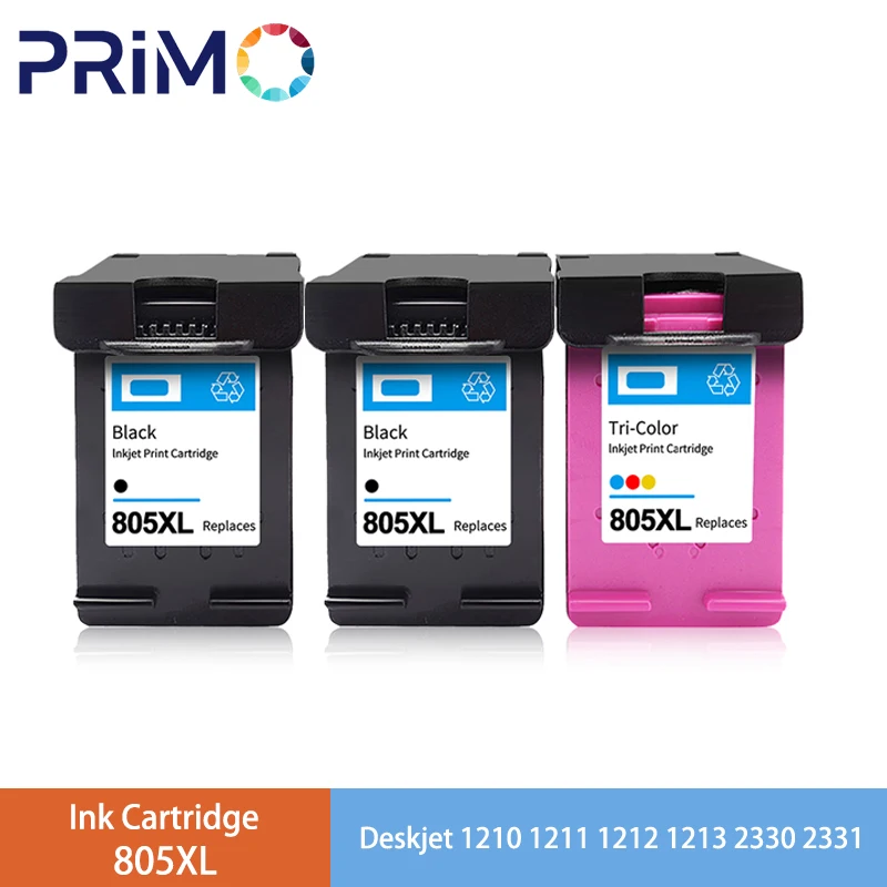 Remanufactured Inkjet Ink Cartridge for HP 805 805XL for HP805 Deskjet 1210 1211 1212 1213 2330 2331 2332 2333 2720 2721 2722