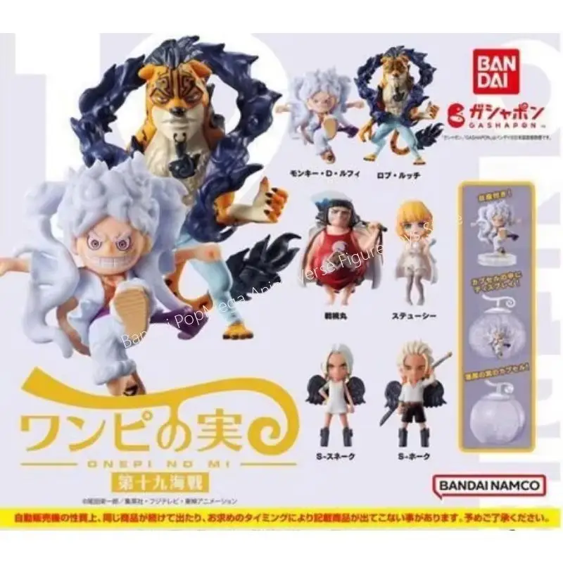 

Bandai Original One Piece Devil Fruit Gashapon 19 The 19th Naval Battle Nika Rob Lucci Anime Action Figure Toys Model Toy Gift