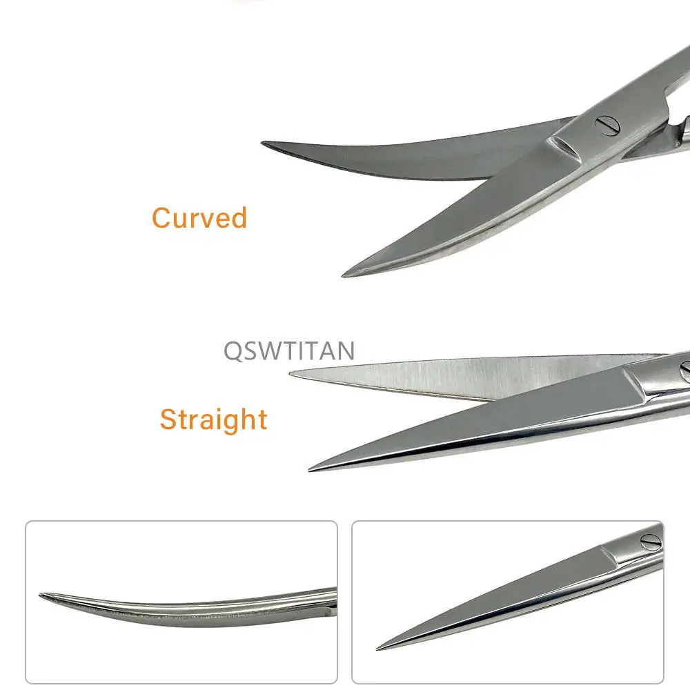 Tijeras quirúrgicas médicas mejoradas, herramientas pequeñas de acero para uñas, corte de pelo de nariz y cejas, maquillaje de manicura, accesorios de belleza profesionales