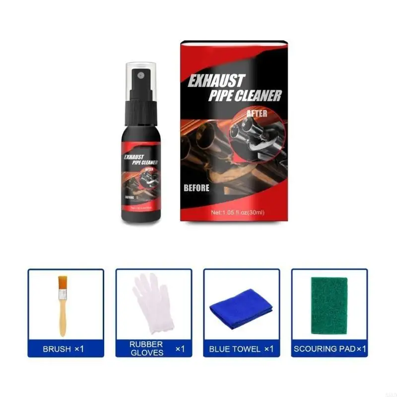 

Exhaust Pipe Cleaner Sprays with Included Tool Rusts Remover Sprays Removes Rusts & Restores for Car & Motorcycles