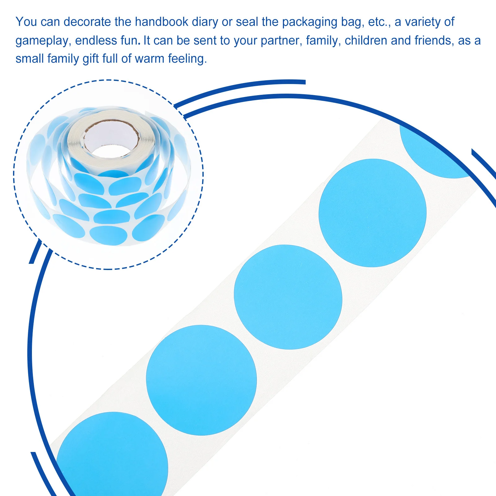 

1-рулонные круглые этикетки, наклейки, яркие цветные точки для кодирования для офиса, школы, домашней организации, съемные самоклеящиеся бумажные этикетки