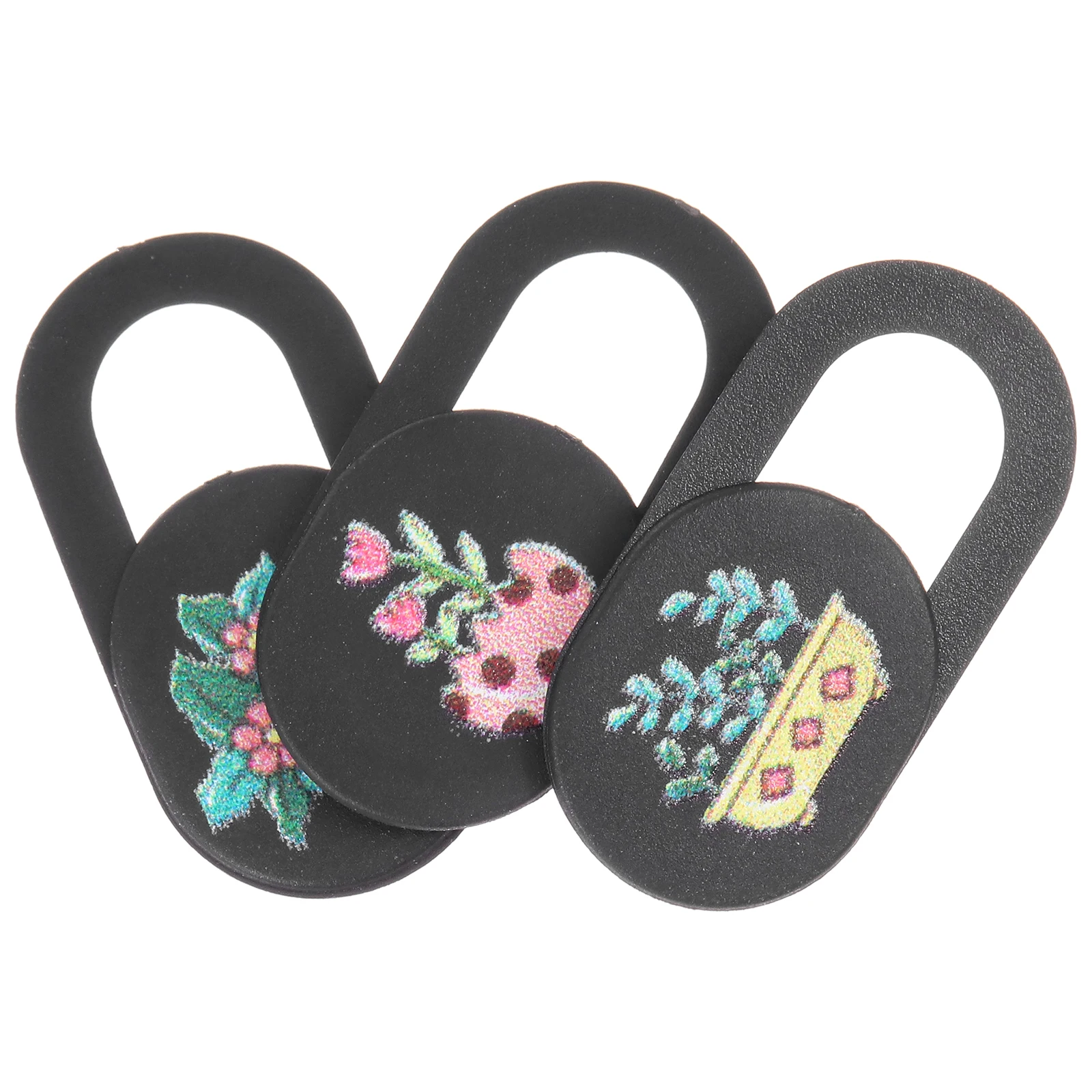 

3pcs Mobile Phone Camera Privacy Protector Anti Peeping Covers Webcam Laptop Abs Plastic Cartoon Design Protective Helper