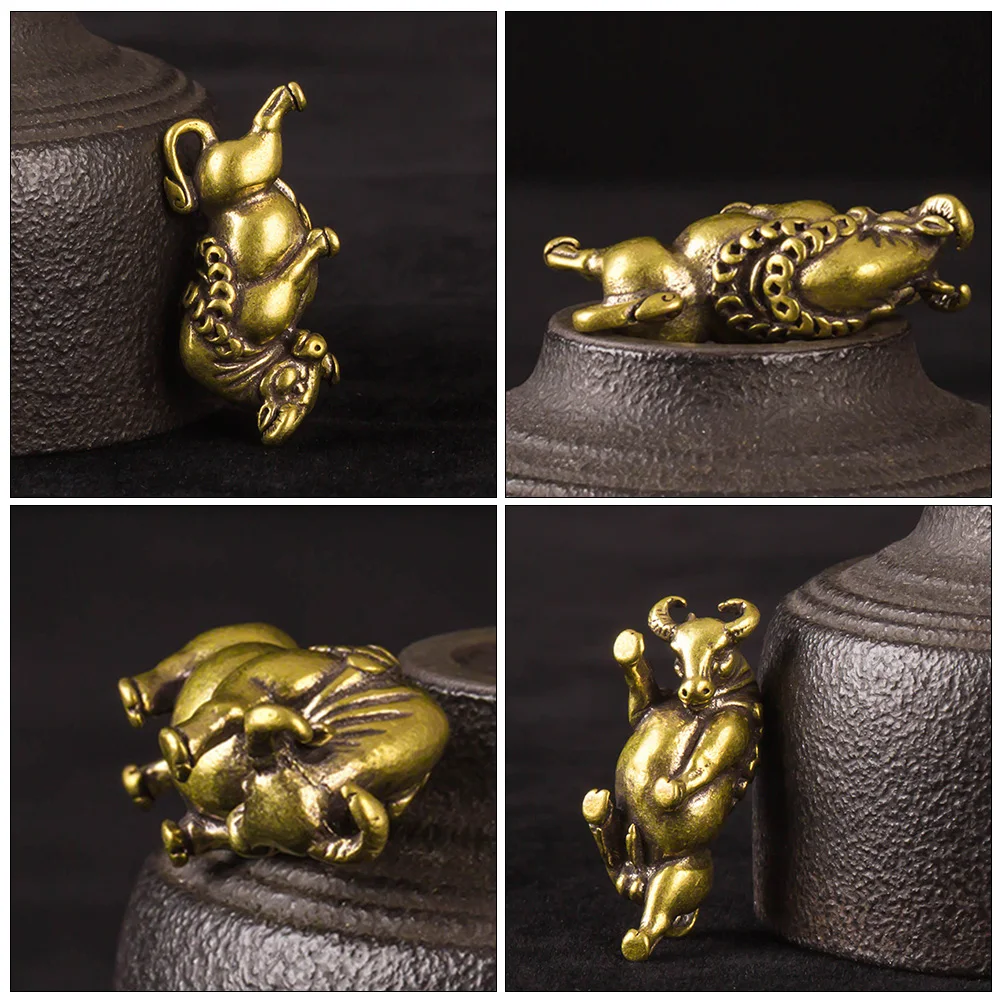 

Brass Cow Cow nament nament Figurine Craft Decor Desktop Statue Home Office Car nament Special Gift Year
