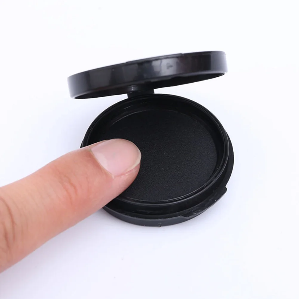 4Pcs Fingerprint Ink Pads Black Compact Thumbprint Stamp Mat for Identification Notary Supplies Security Privacy