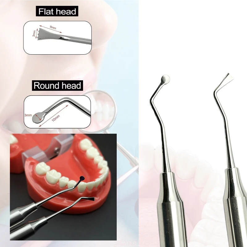 Dental Gingival Retraction Packer Double Head Atraumatic Cord Splitter Tool Dentist Precision