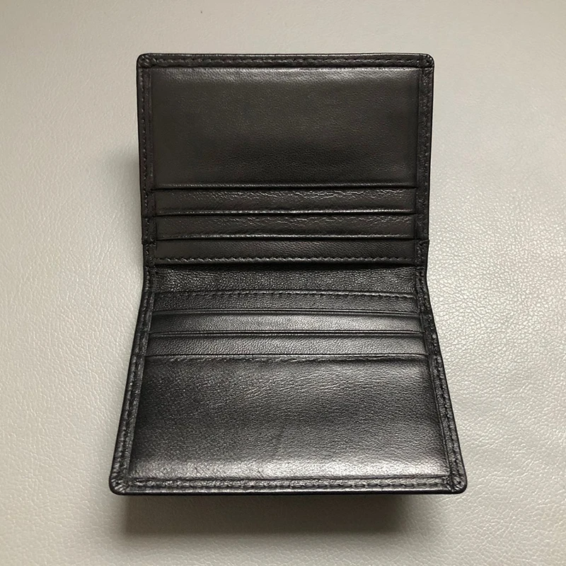 Mini Credit Card Wallet ID Window Holder Men's Small Thin Sleeve Short Coin Purse Women Front Pocket RFID Blocking License Bag