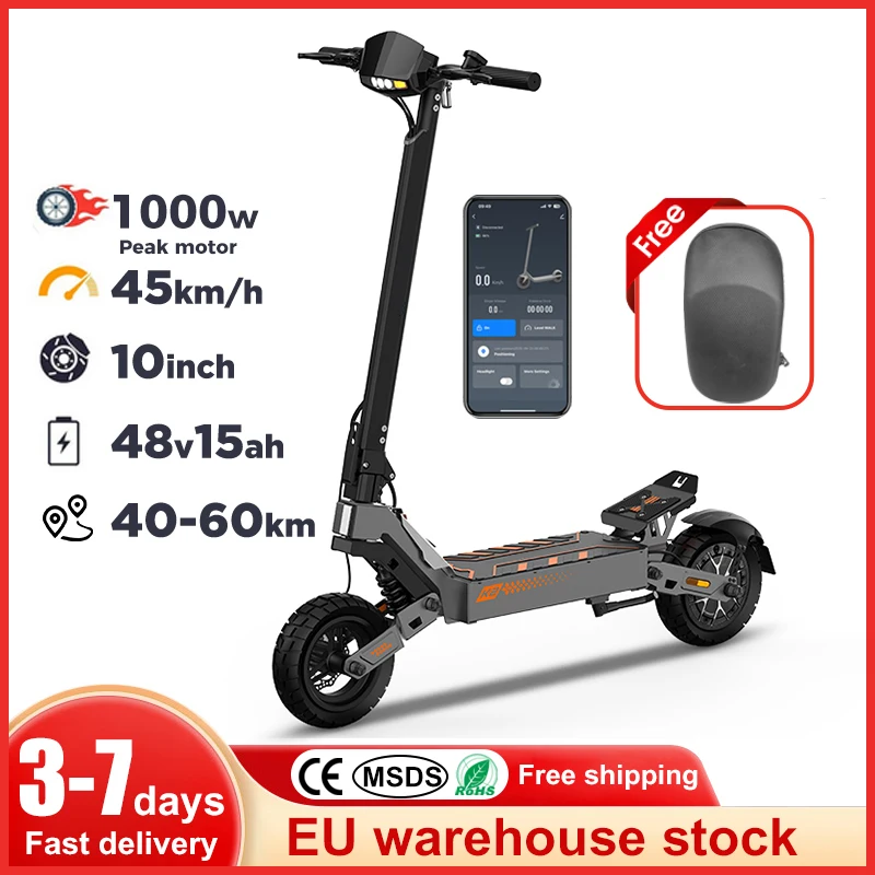 Hulajnoga elektryczna z silnikiem 1000W z EU za $354.59 / ~1393zł
