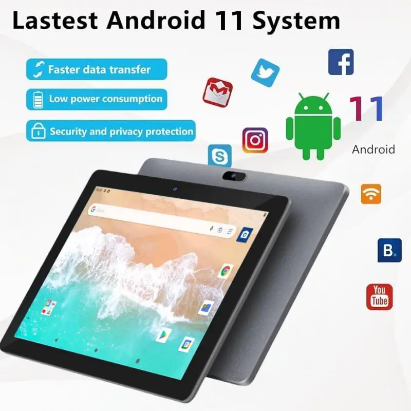 

F-X10 10.1 Inch Android 11 Tablet PC Quad-Core 2GB RAM 32GB ROM WiFi IPS HD 1280 X 800 6000mAh Allwinner A133 Tablet