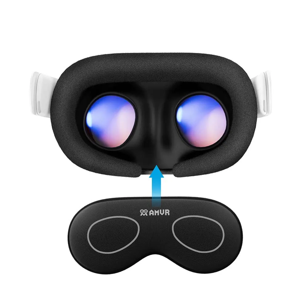 AMVR เปลี่ยนฝาครอบเลนส์สําหรับ Oculus Quest 3/3S VR แก้วป้องกันฝุ่นครอบคลุมอุปกรณ์เสริม