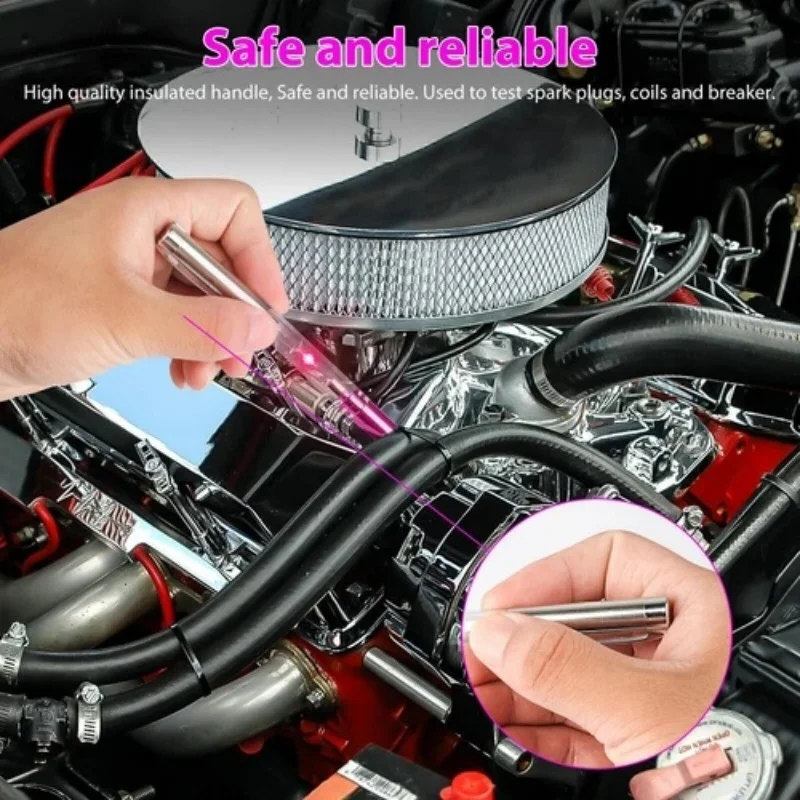Автомобильный тестер свечей зажигания, диагностический инструмент системы зажигания, портативная ручка для проверки автоматического зажигания, катушка, линейный тестер двигателя, тестовый инструмент