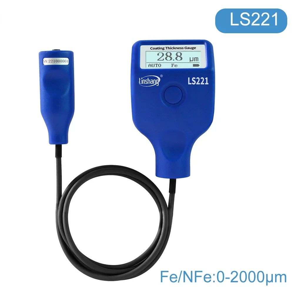 Thickness Meter LS220H Coating  Gauge  Mil Gage Dry Film   for Ferrous Non-ferrous Metal Substrates