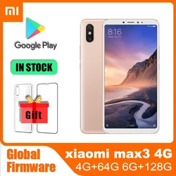 Global rom Cellphones Smartphones Xiaomi Max 3 6G 128G 6.9 inch Fingerprint 4G Android cubot max 3 Snapdragon 652 used phone