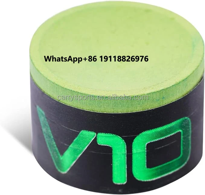 

Low Price Wholesale Original Blue V10 Cue Tips Green TAOM Chalk High Quality Snooker & Billiard Table Accessories 9pcs in a Box